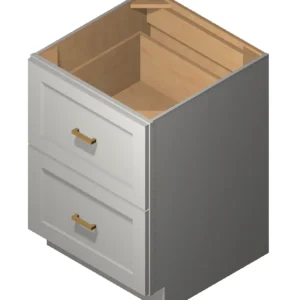 AZ-2DB30 2 30 Inch 2 Drawer Pack Base Cabinet | Champagne Shaker