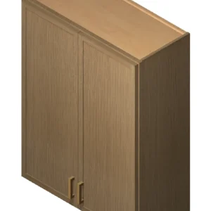 PH-W2430B Double-Door 24 Inch Wall Cabinet | Petit Oak